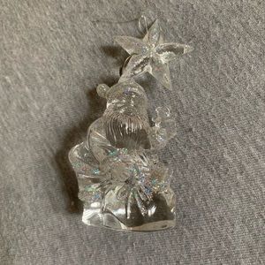 Glittery Santa ornament
